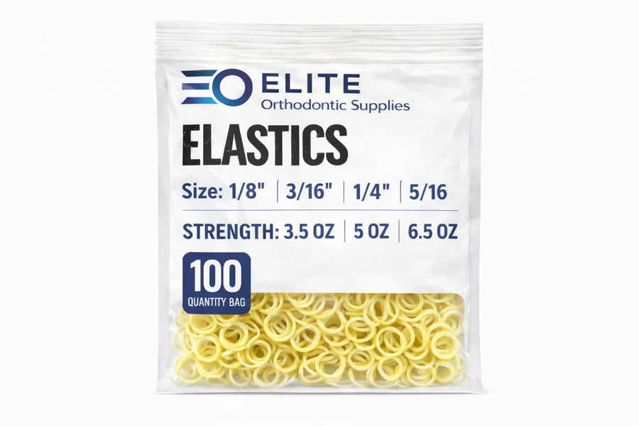 5000 Orthodontic Elastics – Interarch Rubber Bands for Braces (Sizes 1/8 , 3/16, 1/4, 5/16″; Light 3.5 oz/Medium 5 oz/Heavy 6.5 oz)