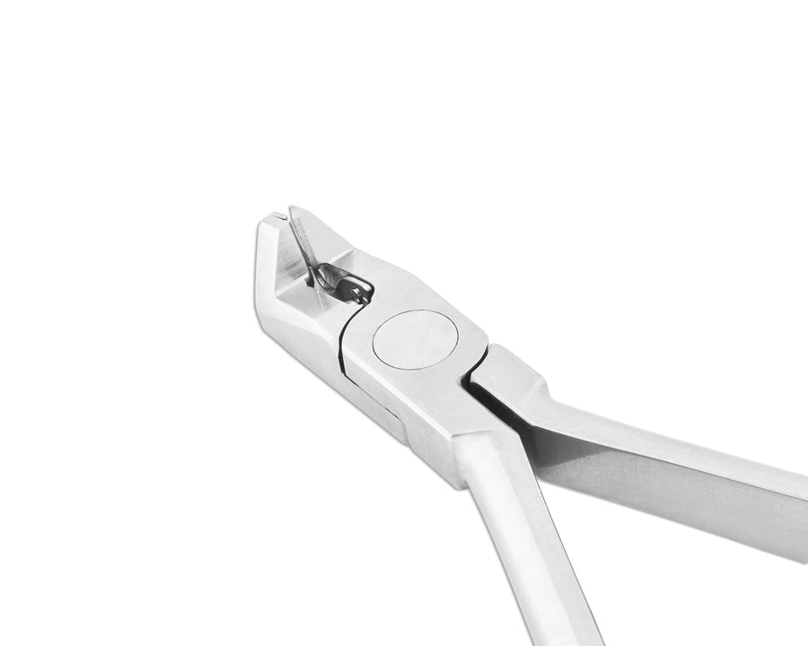 Elite Pro flush cut distal end cutter with safety hold — orthodontic wire cutter for flush archwire trimming