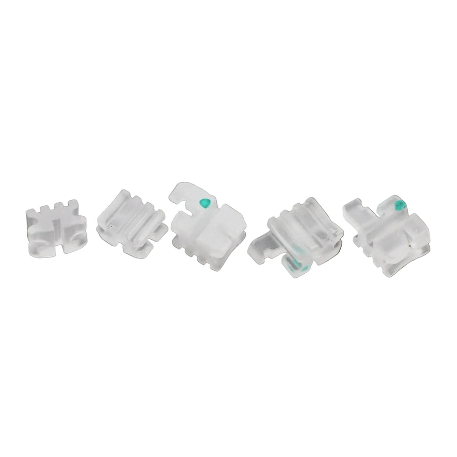 Elite Ceramic Brackets – Full Set (Upper/Lower 5–5) | Roth or MBT | .018 & .022 Slot