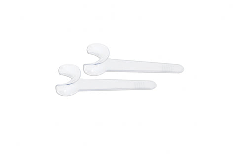 Orthodontic single-sided C-shaped cheek retractors, 2-pack