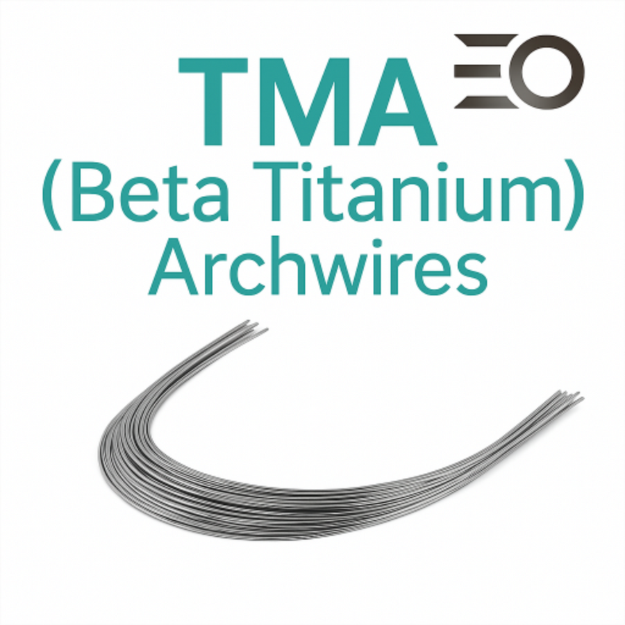 Beta titanium Round orthodontic archwires (TMA) 10 pack — upper or lower, natural or ovoid arch form, sizes from 014 o 020