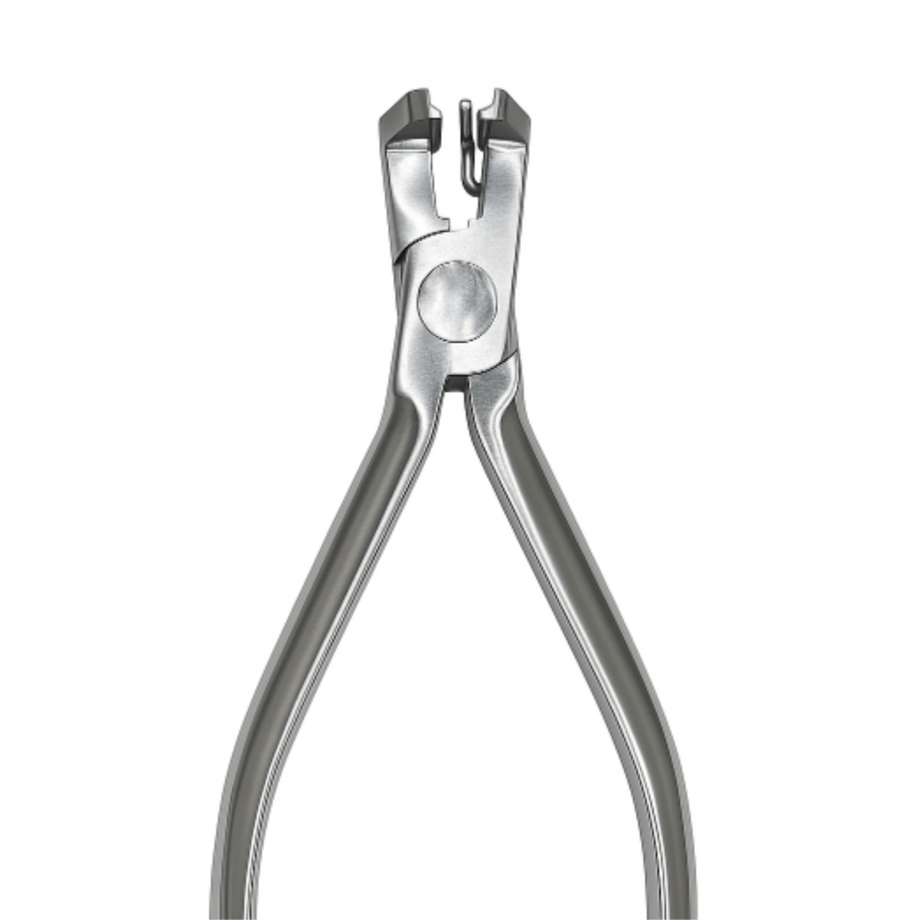 Elite Essential flush cut distal end cutter with safety hold — orthodontic wire cutter for flush archwire trimming