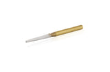 7714 Gold Carbide Bur – Long Flame Shape for Orthodontics