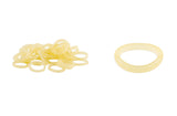 Orthodontic elastics (rubber bands for braces) – interarch sizes 1/8, 3/16, 1/4, 5/16 with Light 3.5 oz, Medium 5 oz, Heavy 6.5 oz forces