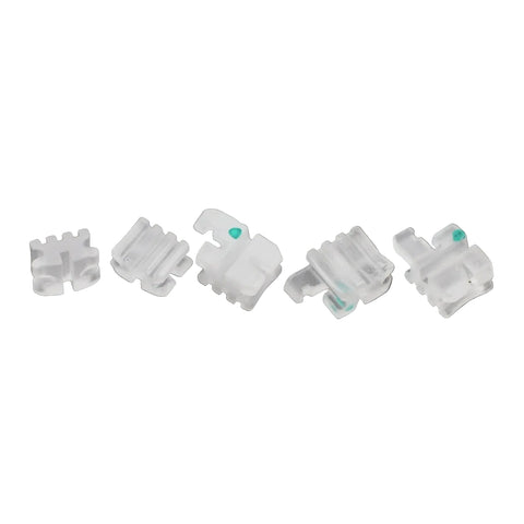 Elite Ceramic Brackets – Full Set (Upper/Lower 5–5) | Roth or MBT | .018 & .022 Slot